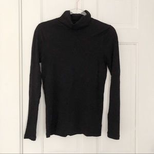 J. CREW Black Tissue Turtleneck, S